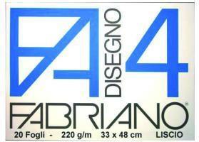 BLOCCO DISEGNO FABRIANO 33x48cm - F4 LISCIO