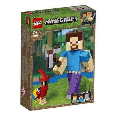 MAXI-FIGURE MINECRAFT DI STEVE CON PAPPAGALLO