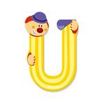 CLOWN LETTER U