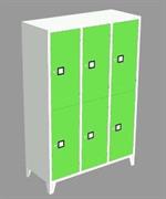 LOCKER IN METALLO A 6 ANTE 120x50x180h