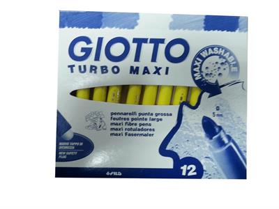 PENNARELLI GIOTTO TURBO MAXI-12 PZ.GIALLO