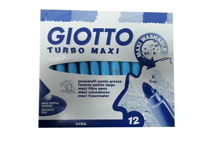 PENNARELLI GIOTTO TURBO MAXI-12 PZ.AZZURRO