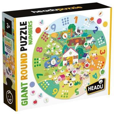 PUZZLE ROTONDO GIGANTE NUMERI (HEADU)