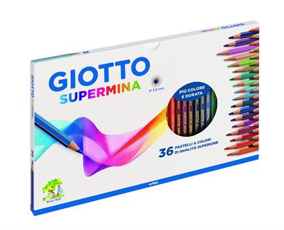 MATITE COLORATE GIOTTO SUPERMINA - 36 COLORI - SCATOLA