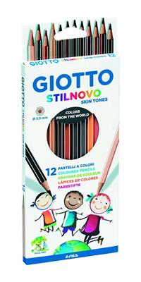 MATITE GIOTTO STILNOVO COLORI DELLA PELLE - 12 COLORI