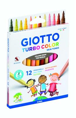 PENNARELLI TURBO COLOR I COLORI DELLA PELLE 12 PZ.