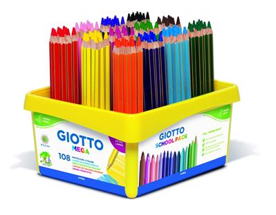 MATITE MAXI GIOTTO MEGA - 108 PEZZI - SCHOOL PACK