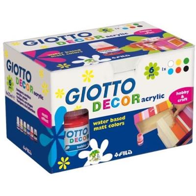 TEMPERA GIOTTO DECOR ACRILICA 25ml - 6 COLORI