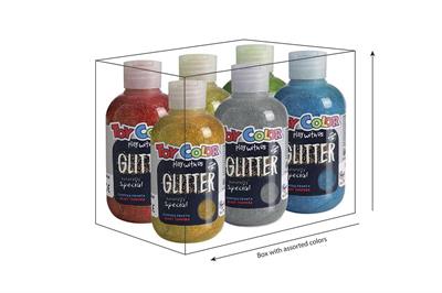 TEMPERA GLITTER ML. 250 - 6 COLORI