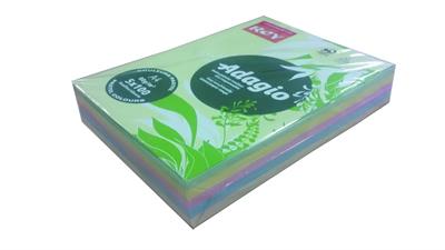 RISMA CARTA COLORATA 80gr A4 FG.500 - 5 COLORI TENUI