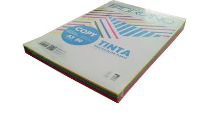 RISMA COLORATA 80gr A3 FG.250 - 5 COLORI FORTI