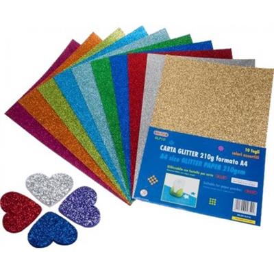 CARTA GLITTER A4 - 10 FOGLI